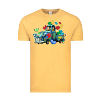 Vintage Mustard autism truck Vintage Tee - LillyAllenDesigns