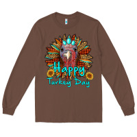 Chestnut happy turkey day sunflower Long Sleeve Tee - RanaPortraitStore