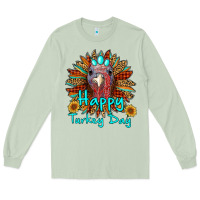 Matcha happy turkey day sunflower Long Sleeve Tee - RanaPortraitStore