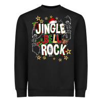 Black Jingle bell rock Heavyweight Sweatshirt - NancyCooperArtShop