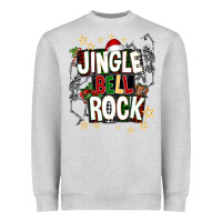Heather Grey Jingle bell rock Heavyweight Sweatshirt - NancyCooperArtShop
