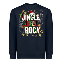 Navy Jingle bell rock Heavyweight Sweatshirt - NancyCooperArtShop