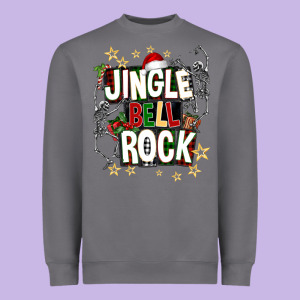 Jingle Bell Rock Heavyweight Sweatshirt Designed By Nancycooperartshop