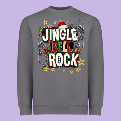Jingle Bell Rock Heavyweight Sweatshirt Designed By Nancycooperartshop