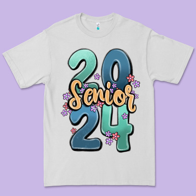 Senior 2024 Premium Tee Designed By Maliassmallbusiness
