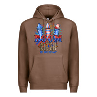 Chestnut Boom Bıtch Get Out The Way Premium Hoodie - JahusDesignShop