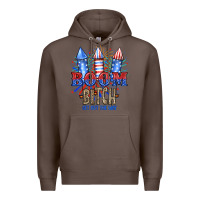 Coffee Boom Bıtch Get Out The Way Premium Hoodie - JahusDesignShop