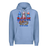 Colony Blue Boom Bıtch Get Out The Way Premium Hoodie - JahusDesignShop