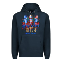Navy Boom Bıtch Get Out The Way Premium Hoodie - JahusDesignShop