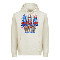 Oatmeal Heather Boom Bıtch Get Out The Way Premium Hoodie - JahusDesignShop