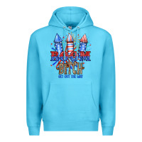 Ocean Blue Boom Bıtch Get Out The Way Premium Hoodie - JahusDesignShop