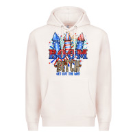 Pale Pink Boom Bıtch Get Out The Way Premium Hoodie - JahusDesignShop