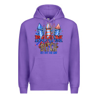 Purple Boom Bıtch Get Out The Way Premium Hoodie - JahusDesignShop