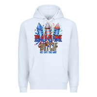 White Boom Bıtch Get Out The Way Premium Hoodie - JahusDesignShop