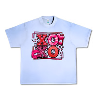 Grape Ice Xoxo Valentine's Day leopard frame Urban Heavy Tee - LillyAllenDesigns