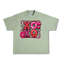Oil Green Xoxo Valentine's Day leopard frame Urban Heavy Tee - LillyAllenDesigns