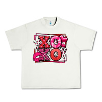 Pistachio Xoxo Valentine's Day leopard frame Urban Heavy Tee - LillyAllenDesigns