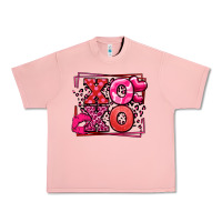 Salmon Xoxo Valentine's Day leopard frame Urban Heavy Tee - LillyAllenDesigns