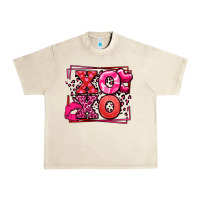Sandshell Xoxo Valentine's Day leopard frame Urban Heavy Tee - LillyAllenDesigns