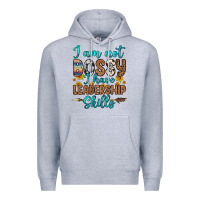 Heather Grey i am not bossy i have leadership skills Premium Hoodie - OliviaCreatesArt