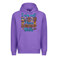 Purple i am not bossy i have leadership skills Premium Hoodie - OliviaCreatesArt