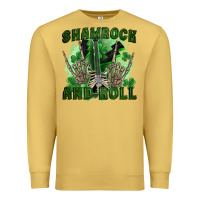 Antique Gold shamrock and roll Premium Sweatshirt - FaDigitalArtStudio