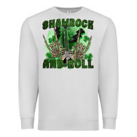Dove Grey shamrock and roll Premium Sweatshirt - FaDigitalArtStudio