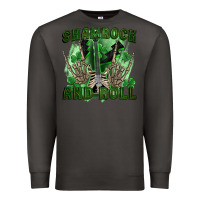 Smoke shamrock and roll Premium Sweatshirt - FaDigitalArtStudio