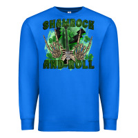 True Royal shamrock and roll Premium Sweatshirt - FaDigitalArtStudio