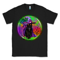 Black halloween round earrings Classic Tee - BundleAndBundleShop