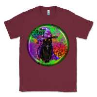 Burgundy halloween round earrings Classic Tee - BundleAndBundleShop