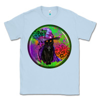 Dusty Blue halloween round earrings Classic Tee - BundleAndBundleShop