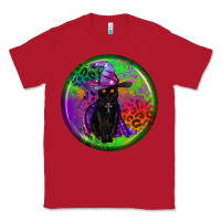 Red halloween round earrings Classic Tee - BundleAndBundleShop