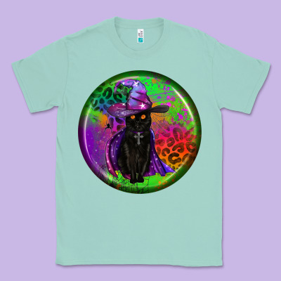 Halloween Round Earrings Classic Tee Designed By Bundleandbundleshop