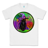 White halloween round earrings Classic Tee - BundleAndBundleShop