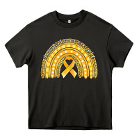 Asphalt childhood cancer awareness rainbow (1) Heavy Core Tee - Jasminsmagicworld