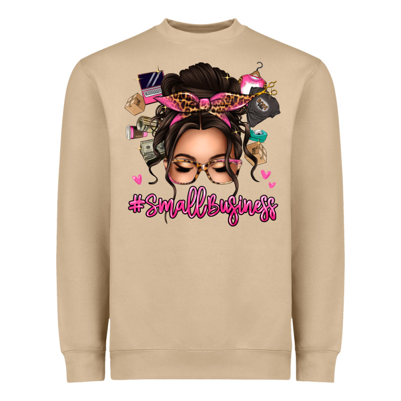 Small Business Messy Bun Heavyweight Sweatshirt by texasbilliewilder | Teevron