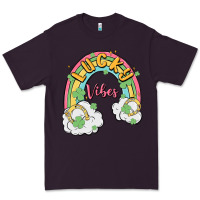 Plum lucky vibes Premium Tee - MaliasSmallBusiness