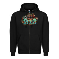 Black Cool mom mother's day Zipper Hoodie - HowdyJamesFarm