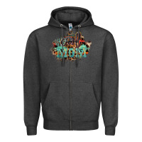 Charcoal Heather Cool mom mother's day Zipper Hoodie - HowdyJamesFarm
