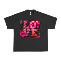 Pigment Black Love Valentine's Day leopard frame Urban Heavy Tee - LillyAllenDesigns
