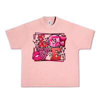 Salmon Love Valentine's Day leopard frame Urban Heavy Tee - LillyAllenDesigns