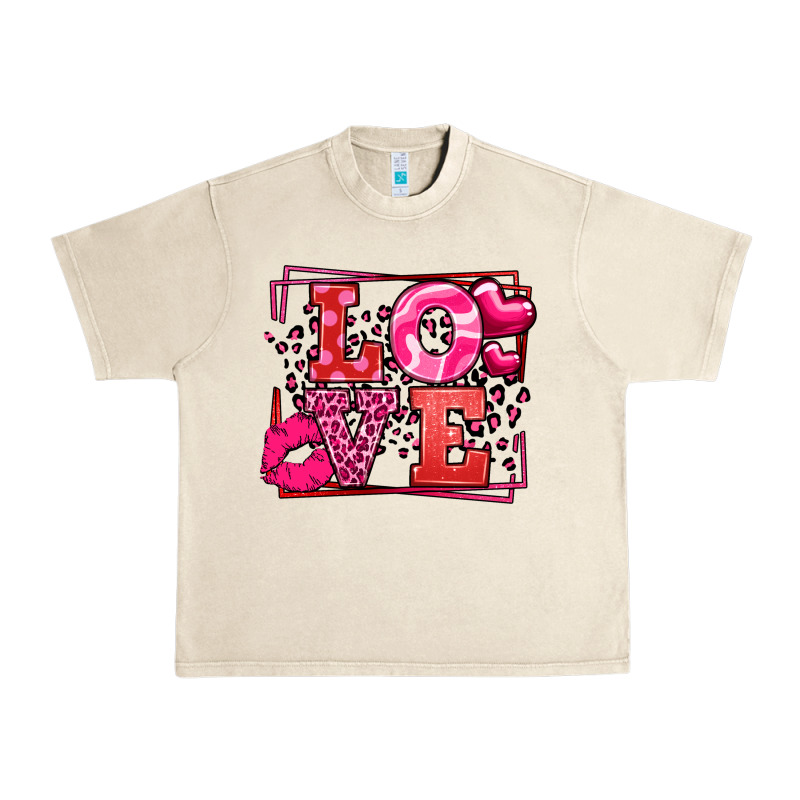 Love Valentine's Day Leopard Frame Urban Heavy Tee by LillyAllenDesigns | Teevron
