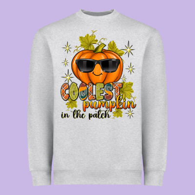 Coolest Pumpkin In The Patch Heavyweight Sweatshirt Designed By Texasbilliewilder