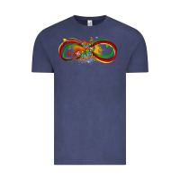 Vintage Denim butterfly infinity symbol autism Vintage Tee - LillyAllenDesigns
