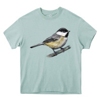 Black Capped Chickadee Heavy Core Tee | Teevron