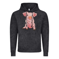 Vintage Black sitting pig Vintage Hoodie - RanaPortraitStore