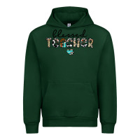 Forest Green blessed teacher Urban Hoodie - CowhideDigitalArt