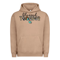 Pigment Burro blessed teacher Urban Hoodie - CowhideDigitalArt