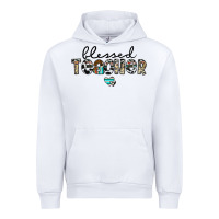 White blessed teacher Urban Hoodie - CowhideDigitalArt